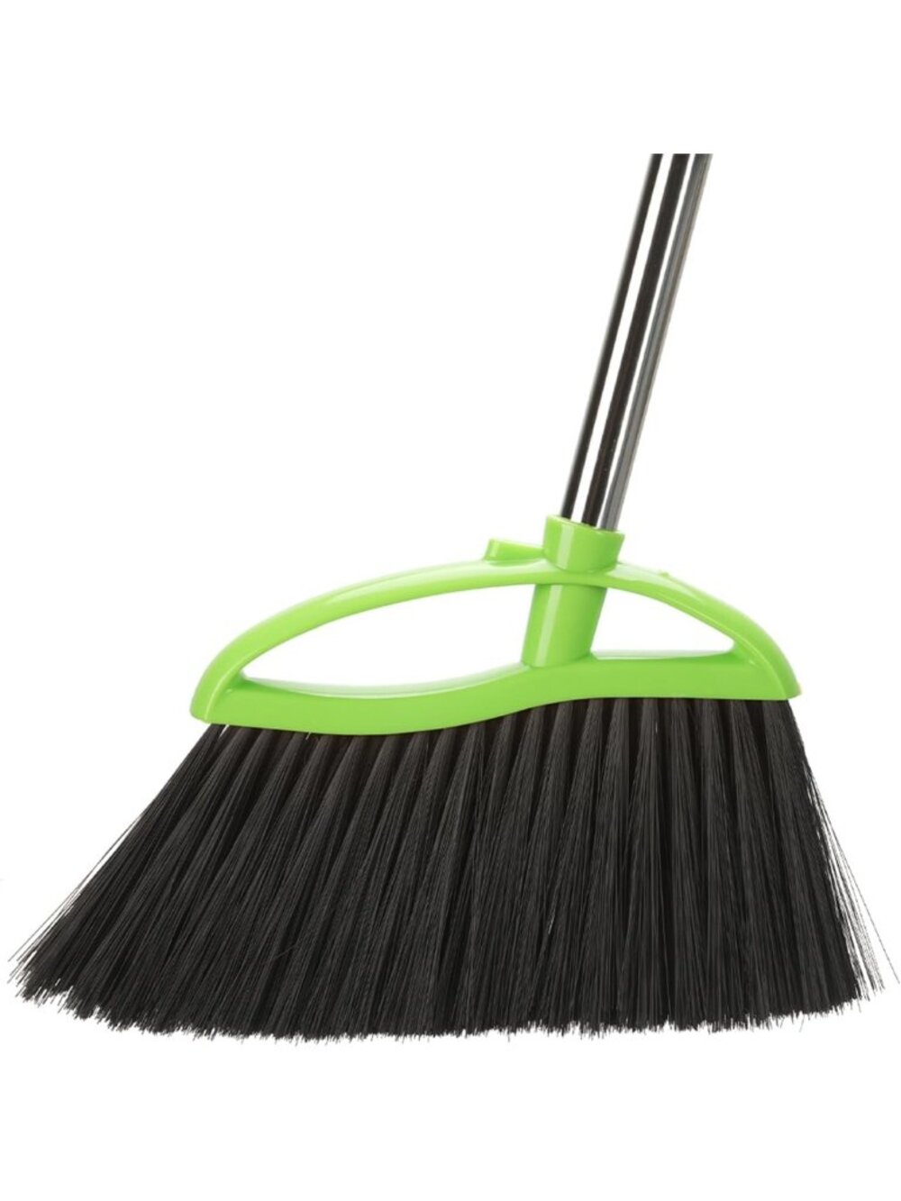 Soft Bristle Indoor Broom - Angle Design for Effortless Hardwood Floor Cleaning